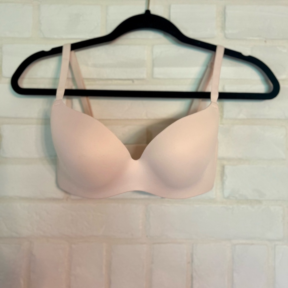 NWT Soma Enbliss Push-up Demi Bra Underwire 32 D Porcelain Back Hook #0023